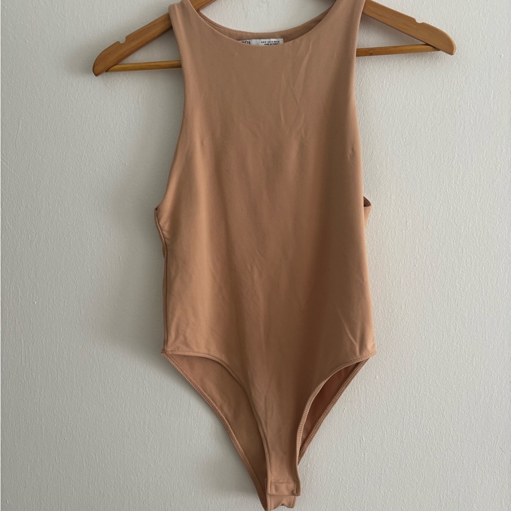 Tan Sleeveless Bodysuit